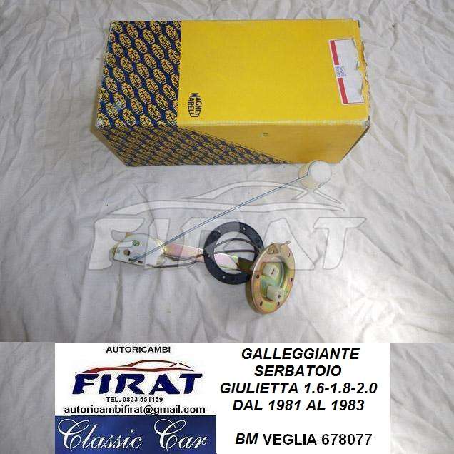 GALLEGGIANTE SERBATOIO ALFA ROMEO GIULIETTA 81 - 83 (678077)